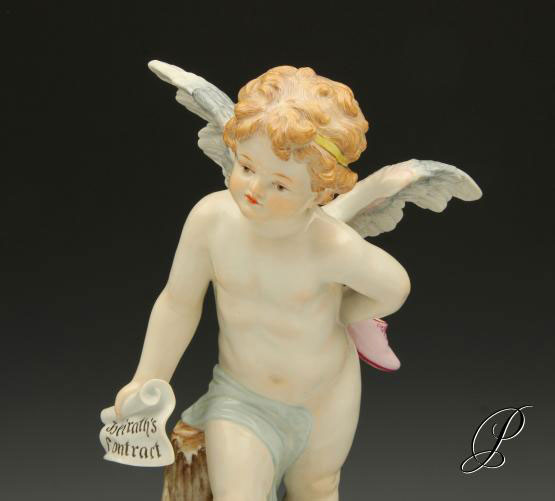 Großer Putto / Engelsfigur aus der Meissen Knaufzeit