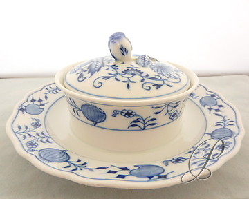 meissen zwiebelmuster butterdose