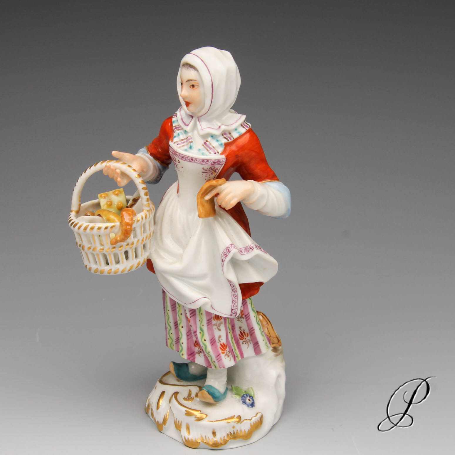 Meissen Figur Pariser Ausrufer Cris De Paris Geb ckverk uferin Meissen Figur Pariser Ausrufer Cris De Paris Geb ckverk uferin