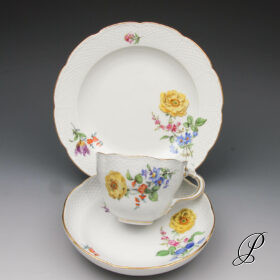 Kaffeegedeck Meissen (Nr.2) im Dekor Blume3