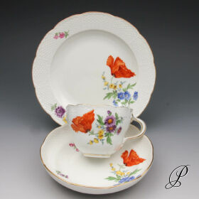 Kaffeegedeck Meissen (Nr.3) im Dekor Blume3