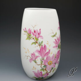 wunderschöne Vase Meissen 1.Wahl mit naturalistischer Blumenmalerei