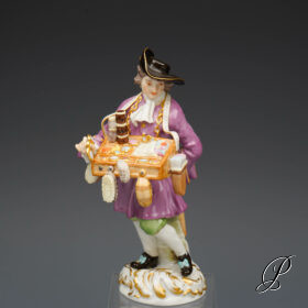 seltene Meissen Figur 1. Wahl der Tabulettkrämer