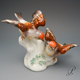 Figurengruppe Meissen 1.Wahl "Hänflinge"