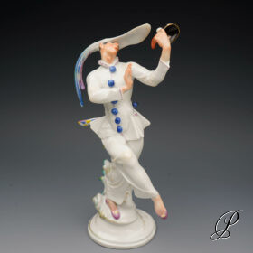Figur Meissen von Paul Scheurich der Maskentänzer "Bello Sguardo"