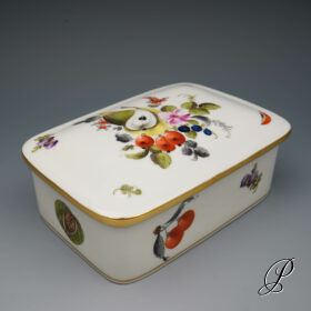 Dose Herend im Dekor BFR "Bouquet de Fruits"