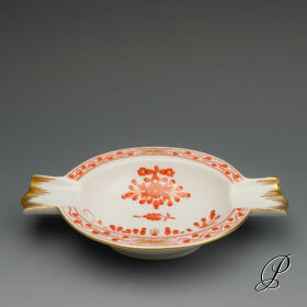 Ascher Meissen 1.Wahl Indische Korallenrot Malerei