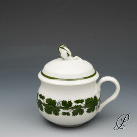 Deckeltasse -  Bouillontasse Meissen 1.Wahl im Dekor Weinlaub