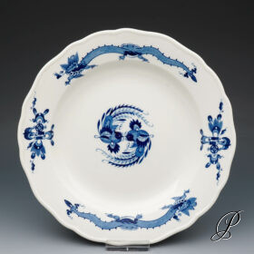 Teller Meissen Drache blau