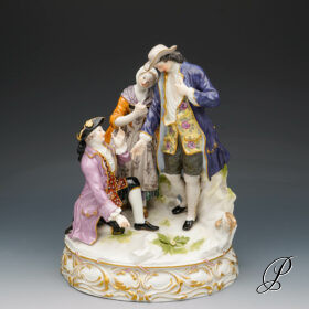 große Figurengruppe Meissen 1.Wahl um 1900 Jhd.