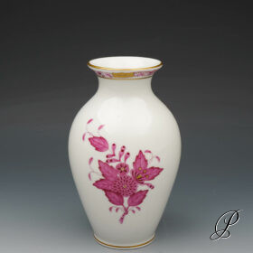 Vase Herend im Dekor Apponyi purpur