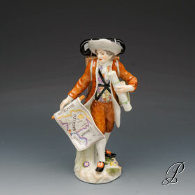Meissen Figur Pariser Ausrufer "Landkartenverkäufer"
