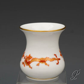 Vase Meissen 1.Wahl "Reicher Drache Rot"