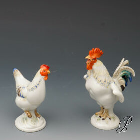Figuren Meissen 1.Wahl "Hahn und Henne"