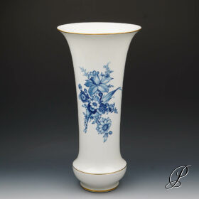 wunderschöne große Vase Meissen mit üppigem Blumenbukett