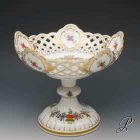 Tafelaufsatz Meissen 1.Wahl Indische Blumenmalerei