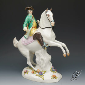 Figur Meissen 1.Wahl  " Jäger zu Pferde "