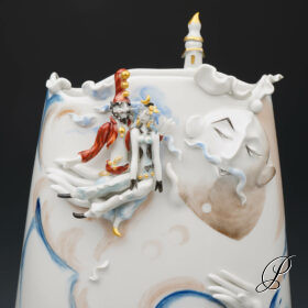 große seltene Vase Meissen 1.Wahl Peter Strang