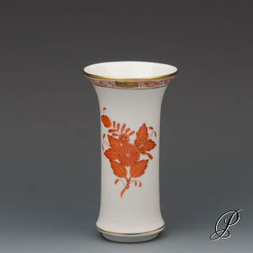 kleine Vase Herend im Dekor Apponyi orange