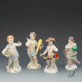 4 Figuren Meissen 1.Wahl " Allegorien der 4 Jahreszeiten "