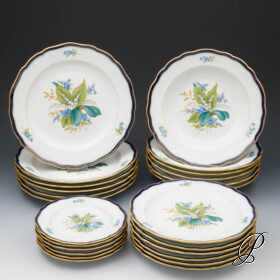 Speiseservice Meissen 1.Wahl Knaufzeit um 1900 Jhd. "Maiglöckchen" - sehr selten!!!