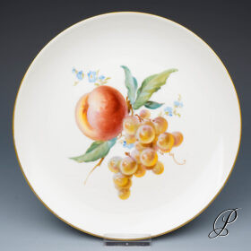 Wandteller Meissen mit Obstmalerei