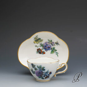 Mokkagedeck Meissen Knaufzeit um 1880 Jhd. selten!!!