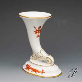 seltene Vase Meissen 1.Wahl reicher Darche Rot