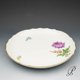 Kuchenschale Meissen im Dekor Blume2