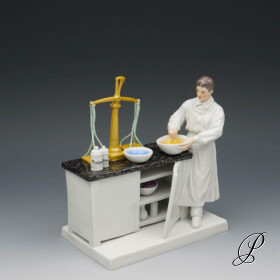 Meissen Figur aus der Serie der Manufakturisten "der Farbmischer"