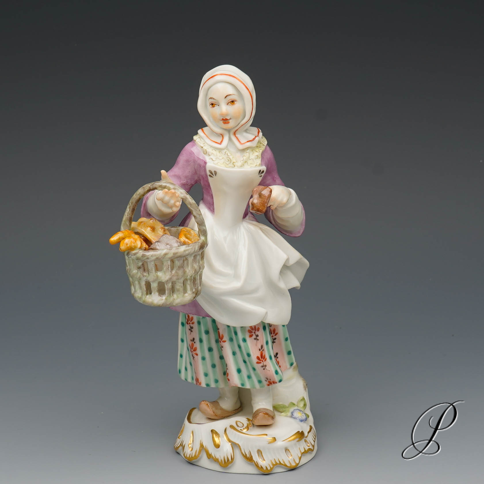 Meissen Figur Pariser Ausrufer Cris De Paris Geb ckverk uferin Meissen Figur Pariser Ausrufer Cris De Paris Geb ckverk uferin