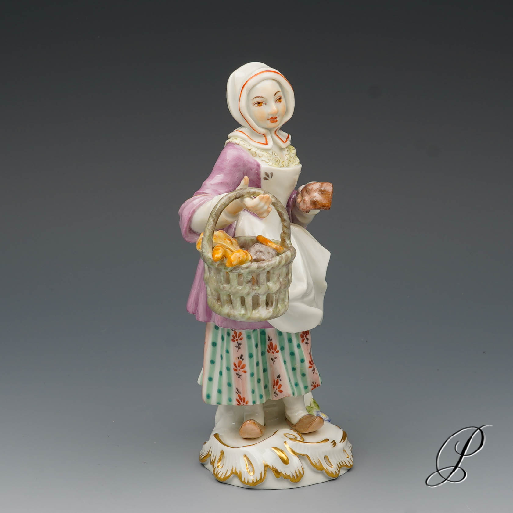 Meissen Figur Pariser Ausrufer Cris De Paris Geb ckverk uferin Meissen Figur Pariser Ausrufer Cris De Paris Geb ckverk uferin