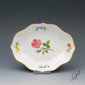 Konfektschale Meissen mit Blumenmalerei