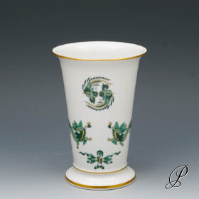 Vase Meissen 1.Wahl Reicher Drache grün