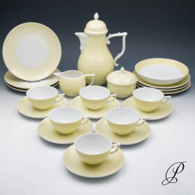 Art Deco Teeservice Meissen gelber Fond - selten!!!