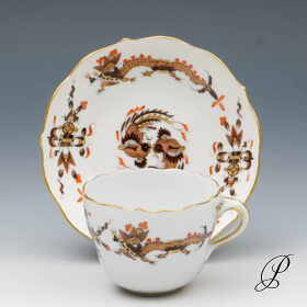 Mokkagedeck Meissen 1.Wahl reicher Drache
