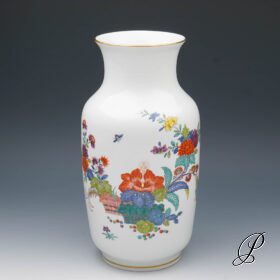 Vase Meissen 1.Wahl mit Indischer Blumenmalerei