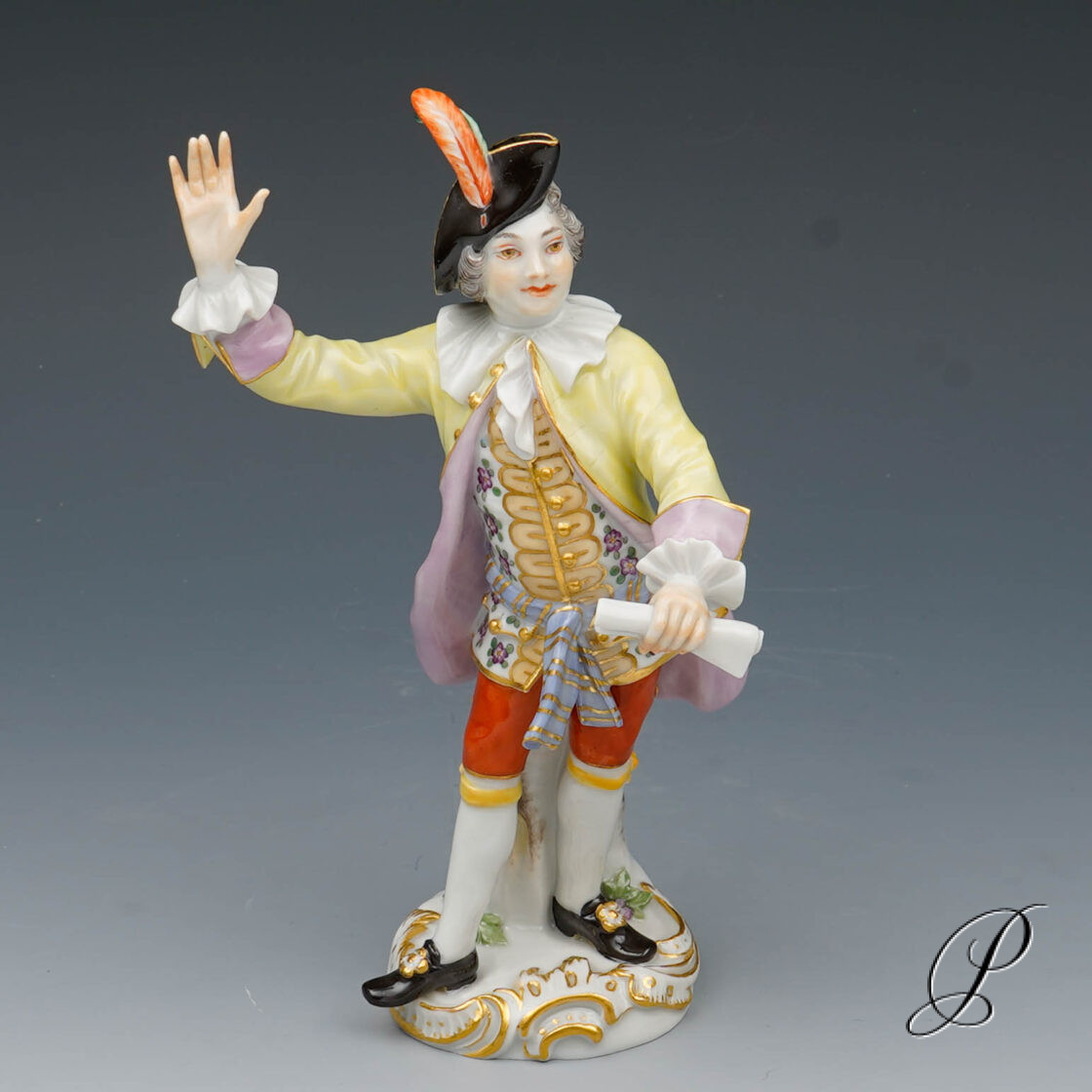 Figur Meissen 1.Wahl Galante Kapelle Dirigent