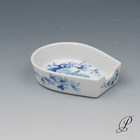Aschenbecher Meissen blaue Orchidee auf Ast von Prof. Heinz Werner