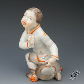 wunderschöne Art Deco Figur Meissen von Paul Börner - selten!!!