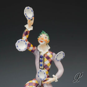 Figur Meissen Clown Jongleur von P.Strang - limitiert!!!