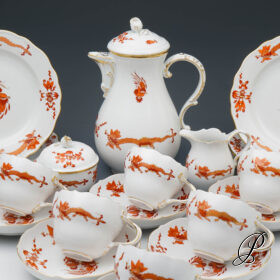 Kaffeeservice Meissen 1.Wahl  Reicher Drache rot