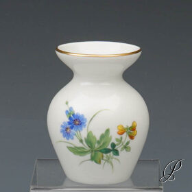 kleine Vase Meissen im Dekor Wiesenblumen