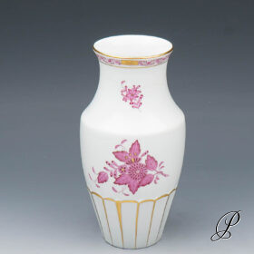 Vase Herend im Dekor Apponyi purpur