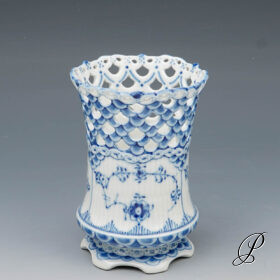 Vase Royal Copenhagen Musselmalet Vollspitz