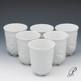 6 Becher Meissen 1.Wahl aus dem Schwanenservice
