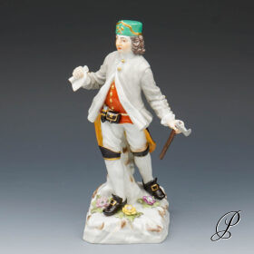 große Figur Meissen 1.Wahl Bergmann