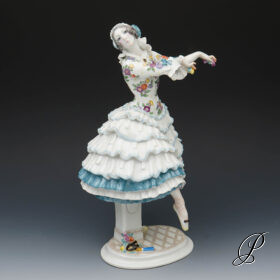 Figur Meissen aus dem Russisches Ballett die Chiarina von Paul Scheurich