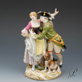 Allegorische Figurengruppe Meissen  "Der Herbst" Knaufzeit um 1900 Jhd.