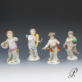 4 Figuren Meissen 1.Wahl " Allegorien der 4 Jahreszeiten "